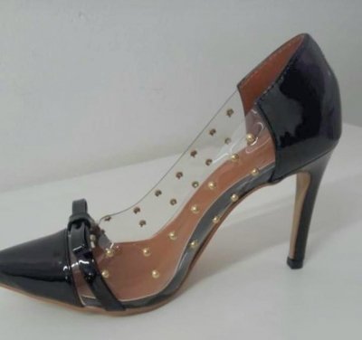 SCARPIN VINIL / DETALHE CROMADO