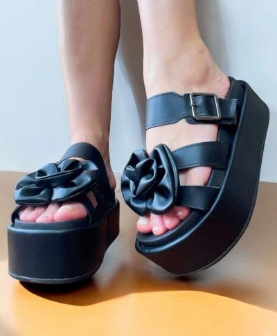 TAMANCO FLAT ANABELA PRETO / LAÇO
