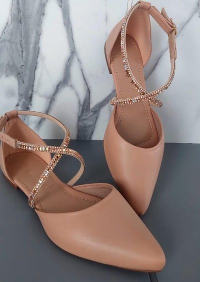SALOMÉ NUDE / STRASS CRUZADO