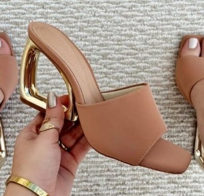 TAMANCO NUDE / SALTO DOURADO D VAZADO