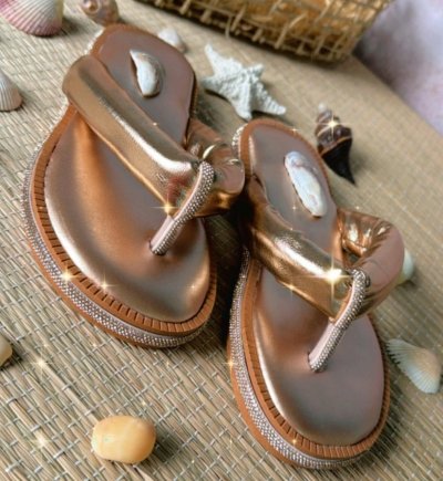 RASTEIRA DEDO / COBRE / STRASS LATERAL